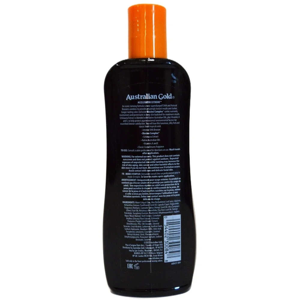 Australian Gold Accelerator Extreme Intense Bronzer Tanning Lotion 8.5 oz